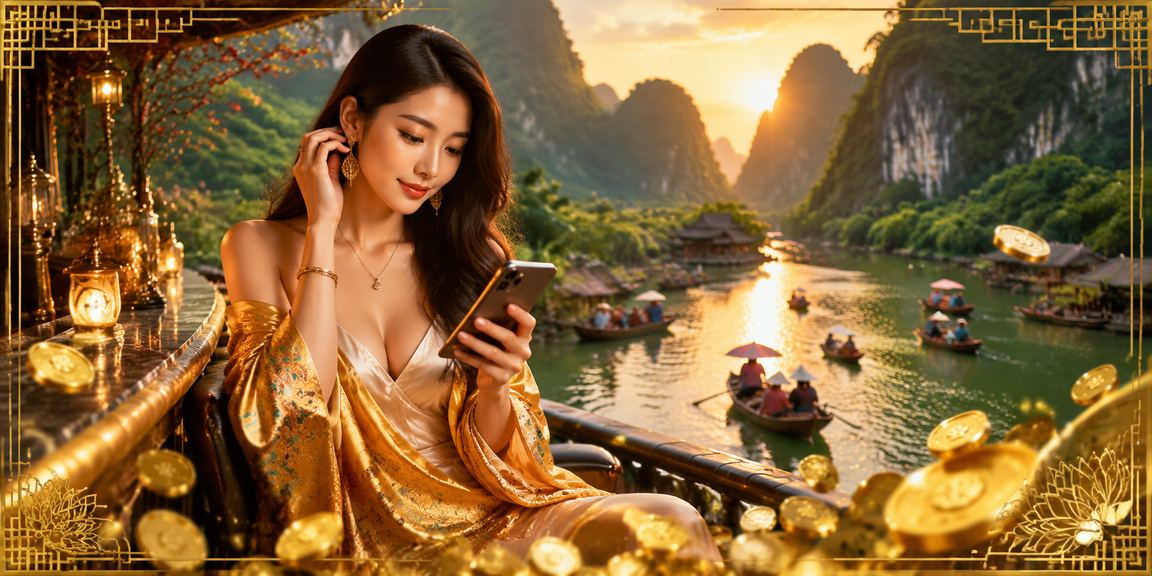 Người dùng Ninh Bình xem trò chơi casino mobile trong khung cảnh du lịch